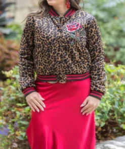 National Finals Rodeo Rebel Rose Varsity Jacket