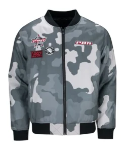 Professional Bull Riders Camo Bomber Jacket