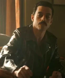 Bohemian Rhapsody Rami Malek Black Leather Jacket