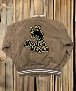 Rodeo Vegas Unisex Brown Bomber Jacket