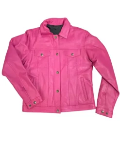 Rodeo Vegas Unisex Pink Leather Jacket