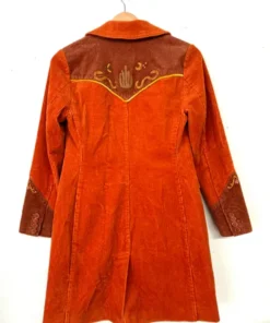 Rodeo Western Cowgirl Corduroy Midi-length Jacket