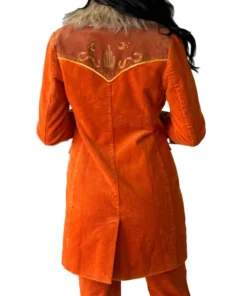 Rodeo Western Cowgirl Corduroy Midi-length Jacket