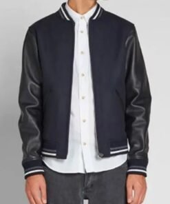 Blouson Copper A.P.C. Blue and Black Varsity Jacket