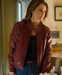 KERI RUSSELL THE AMERICANS LEATHER JACKET