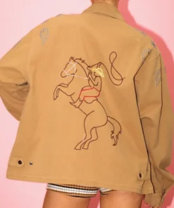 Womens Rodeo Work Brown Western Jacket