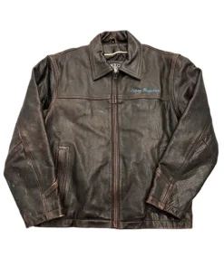 IHSR National Team 2011 Distressed Leather Jacket