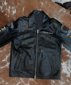 Monte Carlo Las Vegas Rodeo Finals Black Leather Jacket