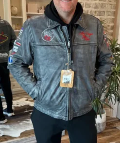 Rodeo Las Vegas Stars Leather Jacket