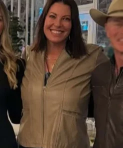 The Last Rodeo Ruvé McDonough Beige Leather Jacket