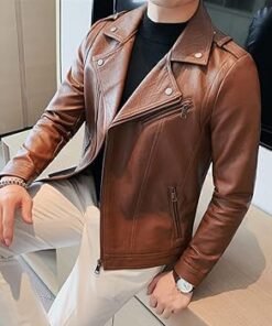 Mens PU Leather Biker Jacket Mens PU Leather Biker Jacket