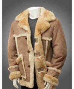 Mens Sheepskin Leather Fur Coat