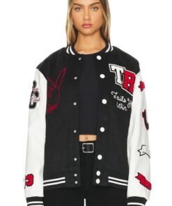 X Playboy Good Bunny Varsity Jacket