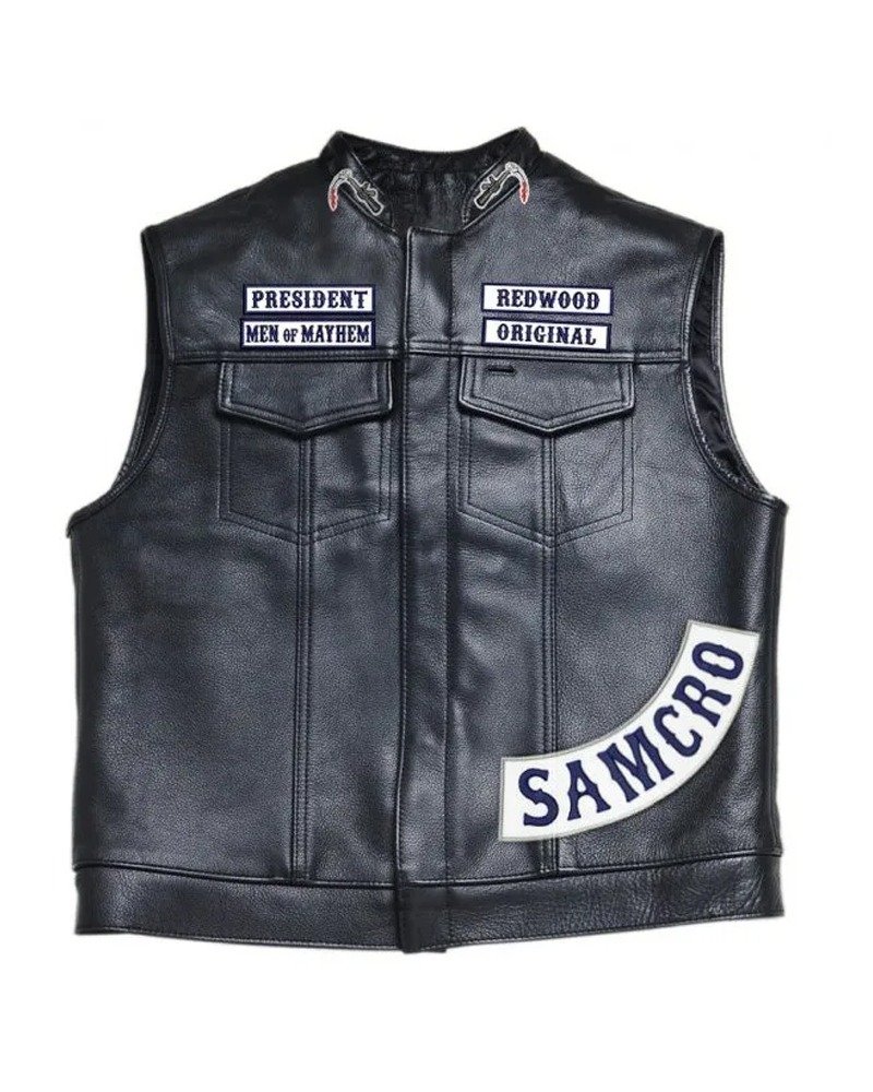 Sons of Anarchy Charlie Hunnam (Jax Teller) Leather Vest Sons of Anarchy Charlie Hunnam (Jax Teller) Leather Vest
