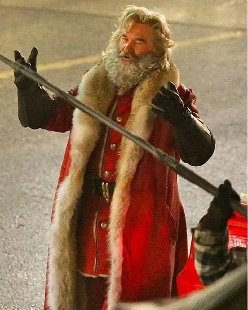 Santa Claus The Christmas Chronicles Shearling Fur Coat Santa Claus The Christmas Chronicles Shearling Fur Coat