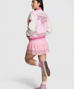 Victoria's Secret PINK Love Shack Fancy Varsity Jacket Limited Edition