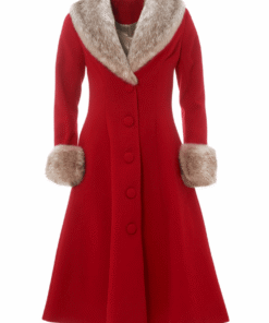 Womens Wonderland Winter Red Coat