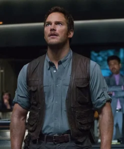 Chris Pratt Jurassic World Leather Vest