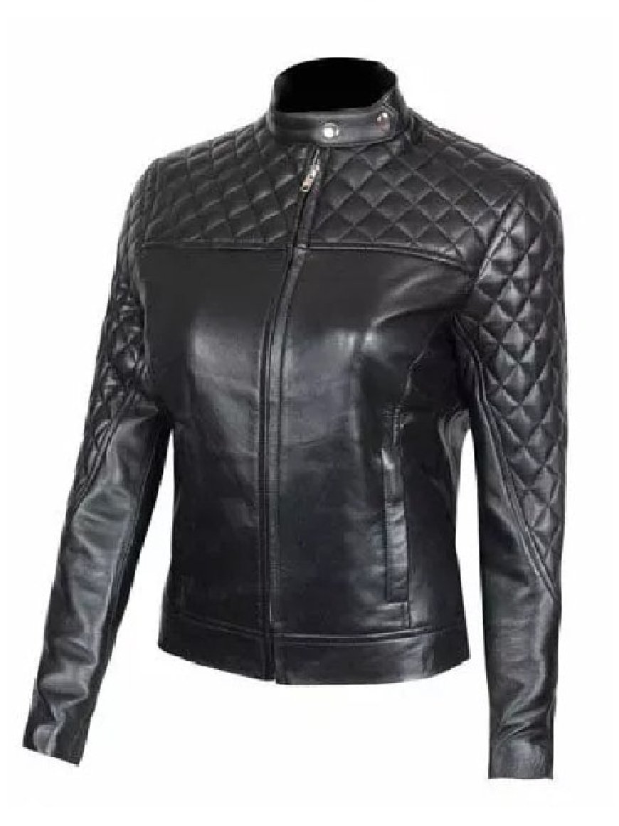 Womens Quilted Leather Jacket Womens Quilted Leather Jacket