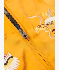 Superdry & Co IKAJAN EMBROIDERED - Bomber Jacket - golden ochre yellow
