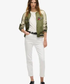 Superdry & Co IKAJAN EMBROIDERED - Bomber Jacket - olive night green
