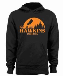 Hawkins Stranger Things Black Hoodie