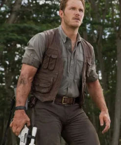 Chris Pratt Jurassic World Leather Vest