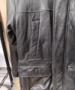 London Fog Leather Jacket Size Mens L Great Pre-owned Shape