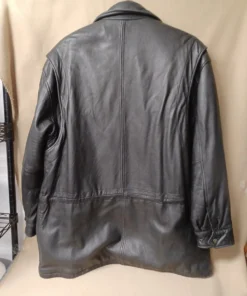 London Fog Leather Jacket Size Mens L Great Pre-owned Shape