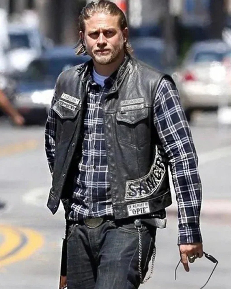 Sons of Anarchy Charlie Hunnam (Jax Teller) Leather Vest Sons of Anarchy Charlie Hunnam (Jax Teller) Leather Vest