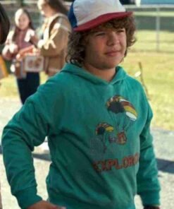 Stranger Things Dustin Sea Green Hoodie