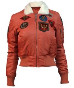 Womens Top Gun B-15 Flight Jacket With Patches