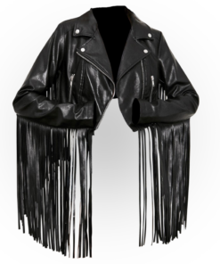 Womens Hateful Ace Fringe Moto Jacket