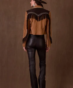 Rodeo Cowgirl Preston’s Chaps Brown Studded Jacket