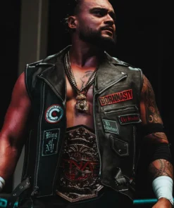 TNA Wrestler Mike Santana Black Vest