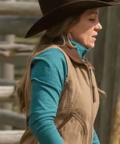 Heartland S19 Amber Marshall Brown Cotton Vest