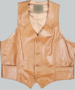 Charley Crockett Cowboy Unisex Leather Vest
