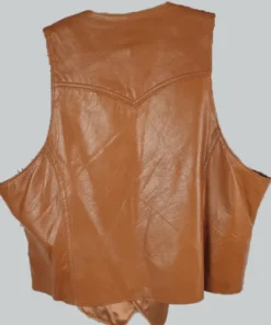 Charley Crockett Cowboy Unisex Leather Vest