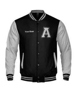 Black And Grey Varsity Jacket