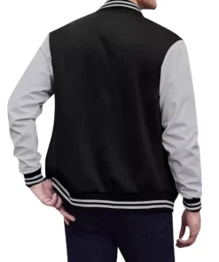 Black And Grey Varsity Jacket