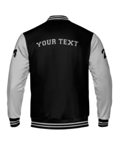 Black And Grey Varsity Jacket