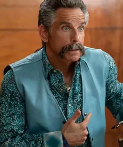 Happy Gilmore 2 Ben Stiller Blue Leather Vest