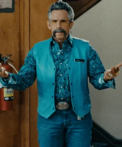 Happy Gilmore 2 Ben Stiller Blue Leather Vest