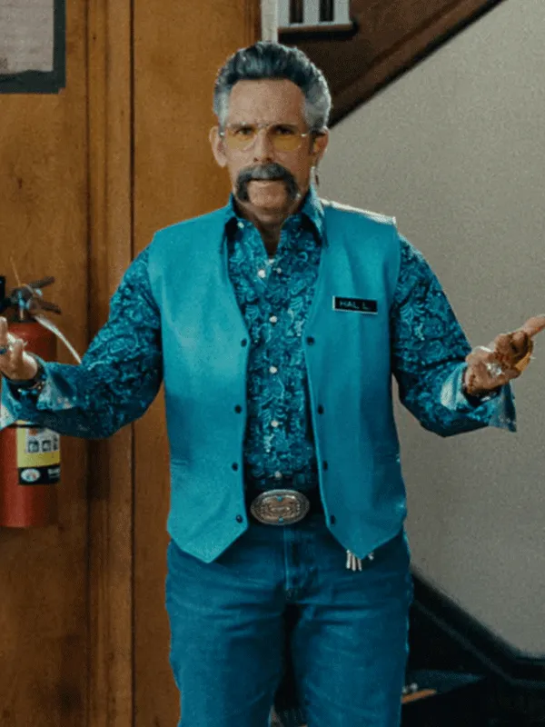 Happy Gilmore 2 Ben Stiller Blue Leather Vest Happy Gilmore 2 Ben Stiller Blue Leather Vest