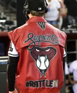 Jake McCarthy Arizona Diamondbacks Red Leather Vest