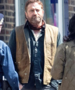 Gerard Butler Greenland Migration Brown Vest