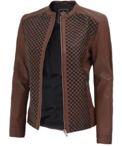 Women’s Maude Brown Leather Jacket