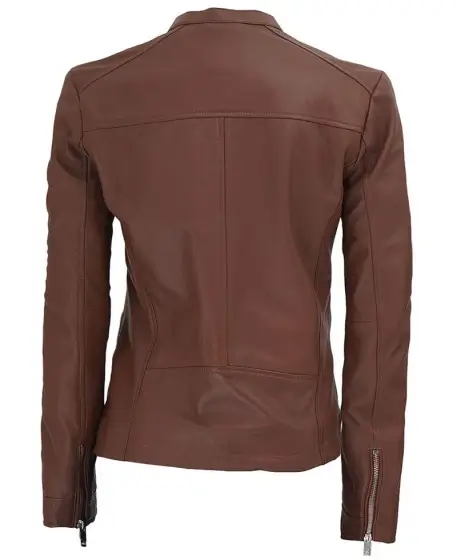Women’s Maude Brown Leather Jacket Women’s Maude Brown Leather Jacket