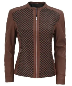 Women’s Maude Brown Leather Jacket
