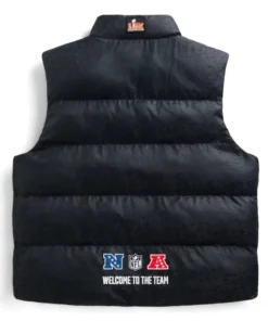 NFL Super Bowl LIX Unisex Black Puffer Vest